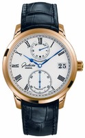 Glashutte Original Senator Chronometer (RG / Silver / Leather) 58-01-01-01-04