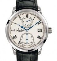 Glashutte Original Senator Chronometer (WG / Silver / Leather) 58-01-01-04-04