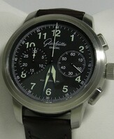 Glashutte Original Senator Navigator Chronograph (SS / Black / Leather) 39-34-17-17-04