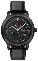Glashutte Original Senator Perpetual Calendar (Black Ceramic / Calfskin) 100-07-06-06-05
