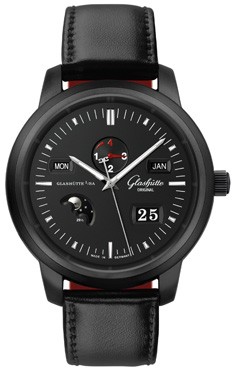 Glashutte Original Senator Perpetual Calendar (Black Ceramic / Calfskin) 100-07-06-06-05