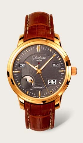Glashutte Original Senator Perpetual Calendar (RG / Anthracite / Leather) 100-02-02-01-04