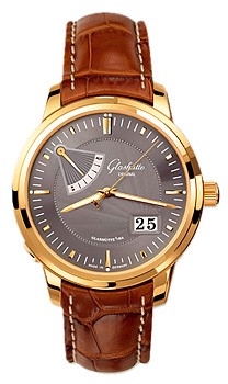 Glashutte Original Senator Power Reserve Display (RG / Anthracite / Leather) 100-01-02-01-04