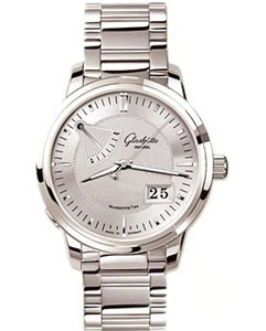 Glashutte Original Senator Power Reserve Display (SS / Silver / SS Steel Bracelet) 100-01-13-02-14