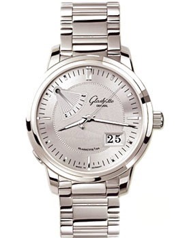 Glashutte Original Senator Power Reserve Display (SS / Silver / SS Steel Bracelet) 100-01-13-02-14