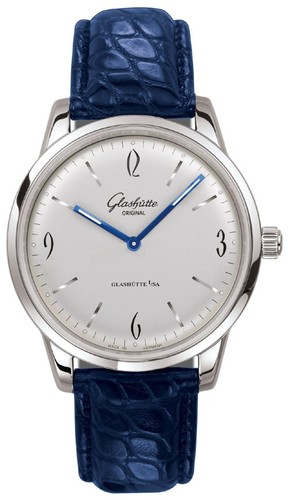 Glashutte Original Senator Sixties (WG / Silver / Leather) 49-12-01-04-04