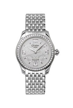 Glashutte Original Serenade 39 (SS-Diamonds) / Silver-Ornament / SS) 39-22-03-22-24