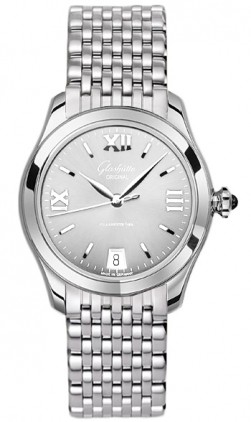 Glashutte Original Serenade ( SS / Silver / Stainless Steel Bracelet) 39-22-02-02-14