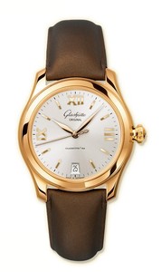 Glashutte Original Serenade (RG / Silver / Brown Satin Strap) 39-22-04-01-04