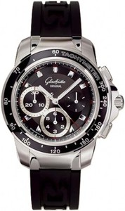 Glashutte Original Sport Evolution Chronograph (Steel / Black / Rubber) 39-31-43-03-04