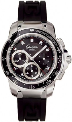 Glashutte Original Sport Evolution Chronograph (Steel / Black / Rubber) 39-31-43-03-04