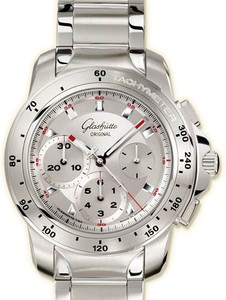 Glashutte Original Sport Evolution Chronograph (Steel / Silver / Steel) 39-31-44-04-14
