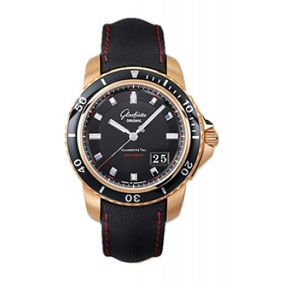 Glashutte Original Sport Evolution Panorama Date (RG / Black / Fabric Strap ) 39-42-43-61-03