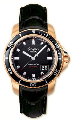 Glashutte Original Sport Evolution Panorama Date (RG / Black / Leather) 39-42-43-61-02