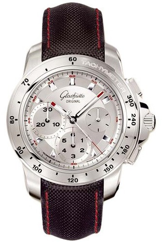 Glashutte Original Sport Evolution Panorama Date (SS / Silver / Fabric Strap ) 39-42-44-04-03