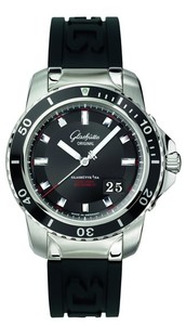 Glashutte Original Sport Evolution Panorama Date (Steel / Black / Rubber) 39-42-43-03-04