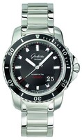 Glashutte Original Sport Evolution Panorama Date (Steel / Black / Steel) 39-42-43-03-14