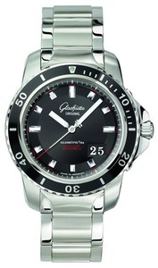 Glashutte Original Sport Evolution Panorama Date (Steel / Black / Steel) 39-42-43-03-14