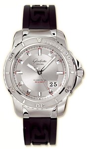 Glashutte Original Sport Evolution Panorama Date (Steel / Silver / Rubber) 39-42-44-04-04