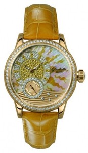 Glashutte Original Summer Sun (RG-Diamonds / Yellow- MOP-Diamonds / Leather) 90-00-01-01-04