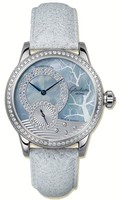 Glashutte Original Winter Dream (WG-Diamonds / Blue MOP-Diamonds / Leather) 90-00-14-14-04