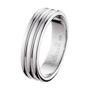 Boucheron Godron Platinum Large Wedding Band