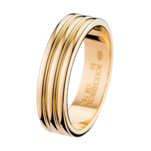 Boucheron Godron Yellow Gold Large Wedding Band