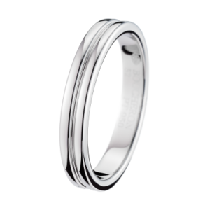 Boucheron Godron Platinum Small Wedding Band