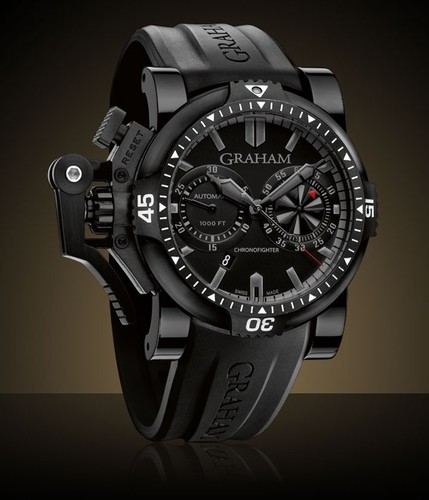 Graham Chronofighter Oversize Diver Deep Black (SS-PVD / Black / Rubber Strap) 2OVEB.B38A