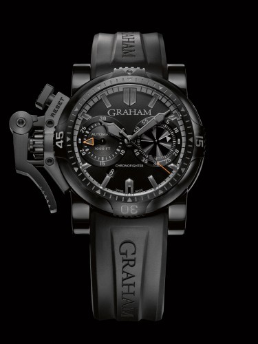 Graham Chronofighter Oversize Diver Deep Black with Orange Hands 2OVEB.B40A 2OVEB.B40A