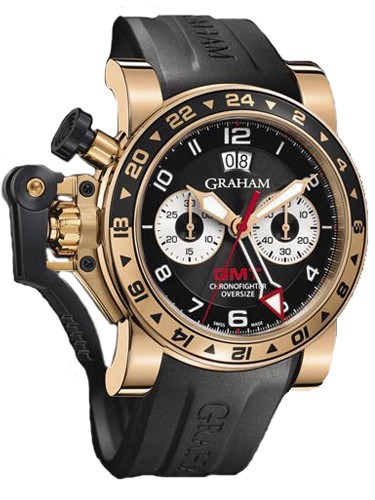 Graham Chronofighter Oversize GMT Big Date (RG / Black) 2OVGR.B21A.K10B