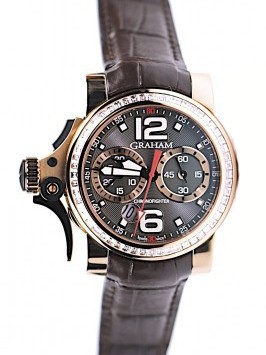 Graham Chronofighter RAC Trigger Baguette (RG/Diamonds) 2TRMR.B07A.C86B