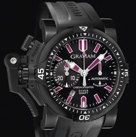 Graham Graham Chronofighter Oversize DIVER DEEP PURPLE (Black PVD/ Black /Rubber) 20VEZ.B24A.K10N