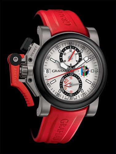 Graham Graham Referee White Dial ( Black PVD- Titanium/ White / Rubber) 2OVKK.S07A