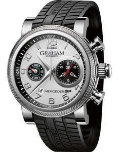 Graham Mercedes GP Patronas Trackmaster (SS / Silver / Rubber Strap) 2MEAS.S01A