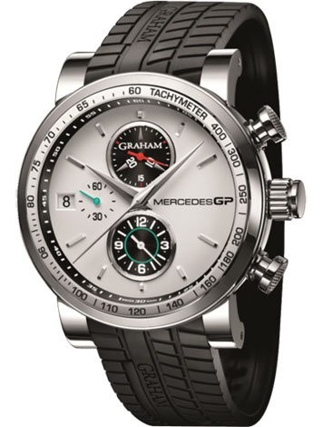 Graham Mercedes GP Silverstone (SS / White / Rubber Strap) 2MEBS.S02A