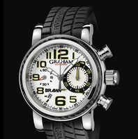 Graham Silverstone BrawnGP (SS / White / Rubber Strap) 2BRSH.W01A