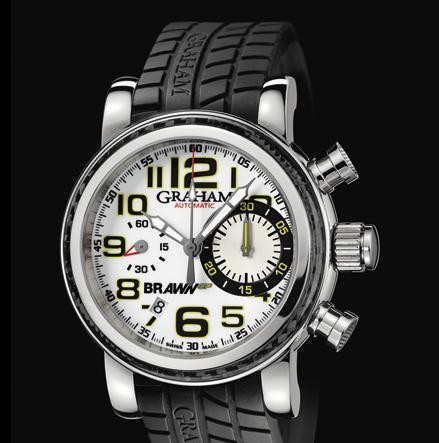 Graham Silverstone BrawnGP (SS / White / Rubber Strap) 2BRSH.W01A