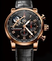 Graham Silverstone Tourbillograph (RG / Black / Leather Strap) 2TSAR.B04A