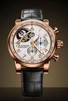 Graham Silverstone Tourbillograph (RG / White / Leather Strap) 2TSAR.W01A.