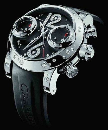 Graham Swordfish Black Lucy (SS- Diamonds / Black-Diamonds/ Rubber) 2SWNS.B27R.K13S