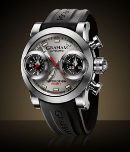 Graham Swordfish Booster Silver Right (SS / Silver / Rubber Strap) 2SWBS.S09R