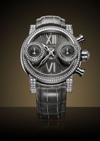 Graham Swordfish Diamonds Grey (SS-Diamonds / Grey-Diamonds / Leather Strap) 2SWFS.S10R