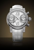 Graham Swordfish Diamonds White (SS-Diamonds / White-Diamonds / Leather Strap) 2SWFS.W16R