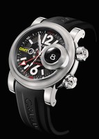 Graham Swordfish Grillo Alarm Black (SS/ Silver / Rubber) 2SWGS.B23A.K06B