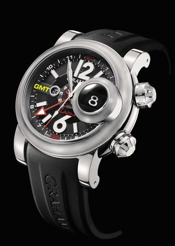 Graham Swordfish Grillo Alarm Black (SS/ Silver / Rubber) 2SWGS.B23A.K06B