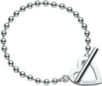 Браслет Gucci Silver Toggle Heart Bracelet YBA181447001