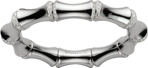 Браслет Gucci Bamboo White Gold Bracelet YBA246468001