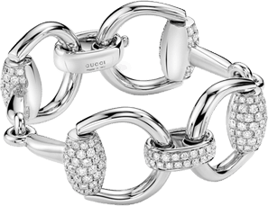 Браслет Gucci Horsebit White Gold Bracelet YBA305808001