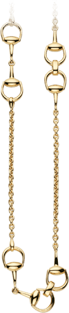 Ожерелье Gucci Horsebit Yellow Gold Necklace YBB153327001